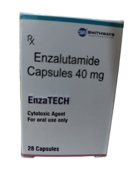 Buy EnzaTech 40mg Enzalutamide Capsules in India EnzaTech 40mg Enzalutamide Capsules Front